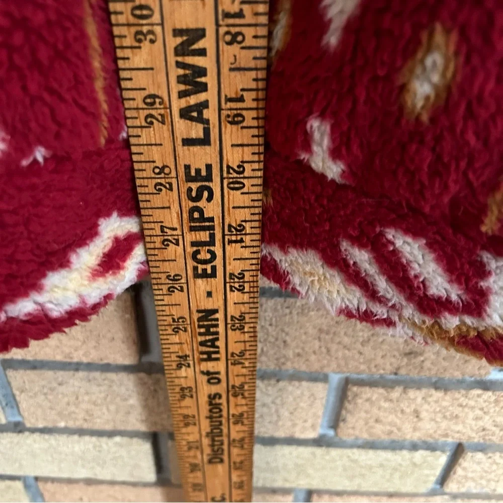 B.O.G. Collective Melrose Jacket in Garnet Gold Sherpa Teddy Full Zip Size M NWT - Picture 8 of 9